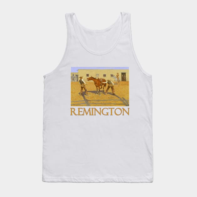 His First Lesson by Frederic Remington Tank Top by Naves